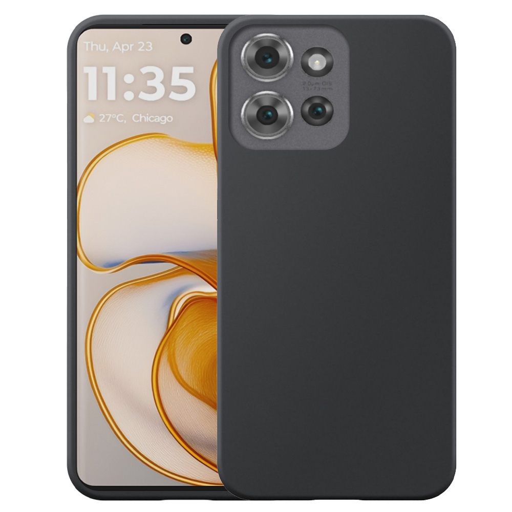 Motorola Edge 50 telefoonhoesje siliconen zwart