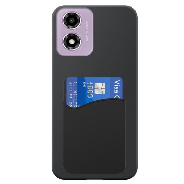 Motorola Moto E14-G04-G24 telefoonhoesje siliconen zwart (2)_met pasjeshouder zwart siliconen (2)