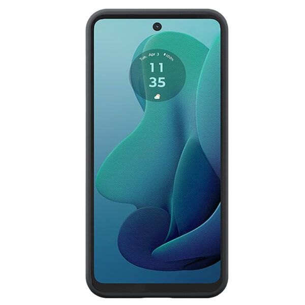 Motorola Moto G 2024 telefoonhoesje siliconen zwart (1)