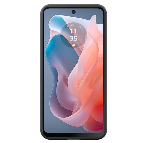 Motorola Moto G Play 2024 telefoonhoesje siliconen zwart (1)