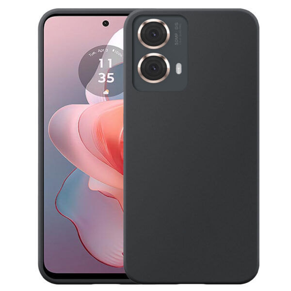 Motorola Moto G Power 2024 telefoonhoesje siliconen zwart