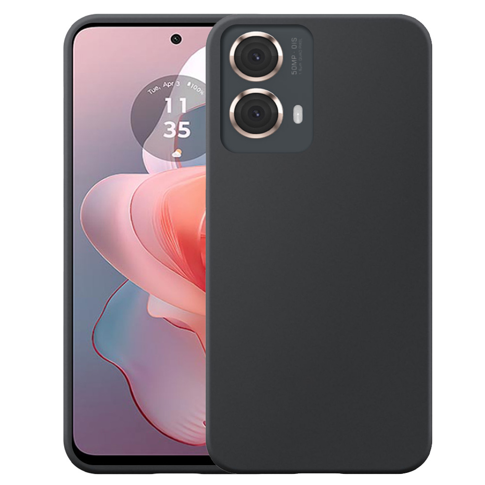 Motorola Moto G Power 2024 telefoonhoesje siliconen zwart