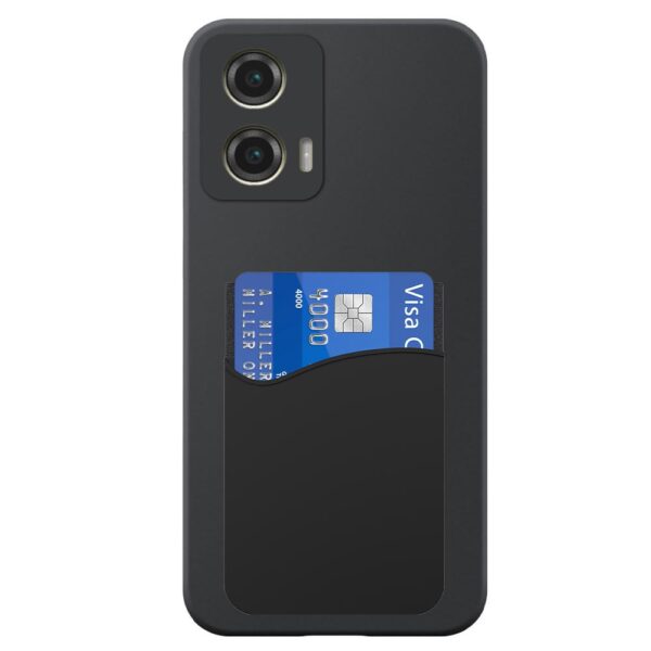 Motorola Moto G Stylus 5G 2024 telefoonhoesje siliconen zwart (2)_met pasjeshouder zwart siliconen (2)