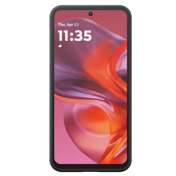 Motorola Moto G05-E15 telefoonhoesje siliconen zwart (1)