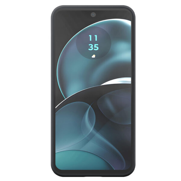 Motorola Moto G14 telefoonhoesje siliconen zwart (1)