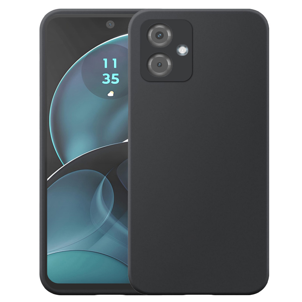 Motorola Moto G14 telefoonhoesje siliconen zwart