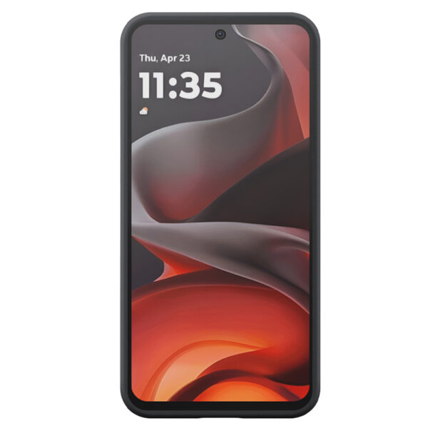 Motorola Moto G15 telefoonhoesje siliconen zwart (1)