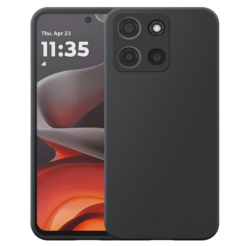 Motorola Moto G15 telefoonhoesje siliconen zwart