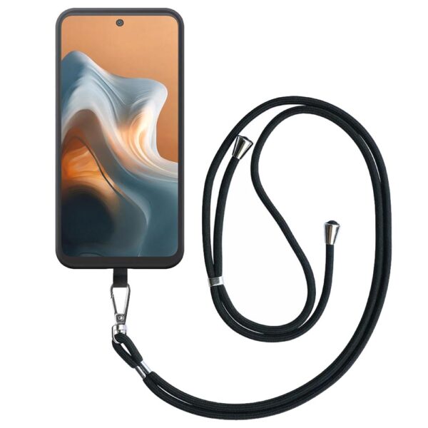 Motorola Moto G34-G45 telefoonhoesje siliconen zwart (1)_met afneembaar koord