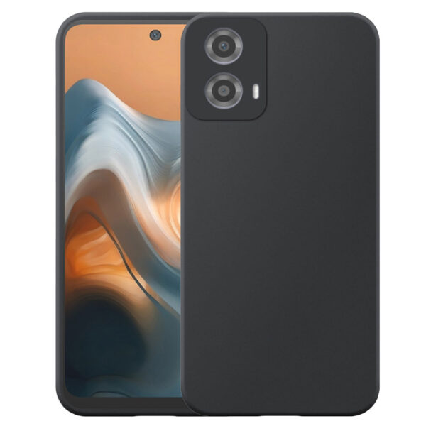 Motorola Moto G34-G45 telefoonhoesje siliconen zwart