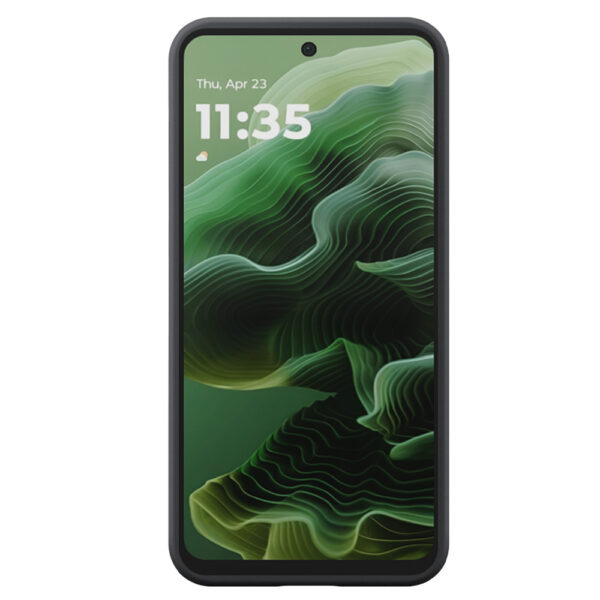 Motorola Moto G35 telefoonhoesje siliconen zwart (1)