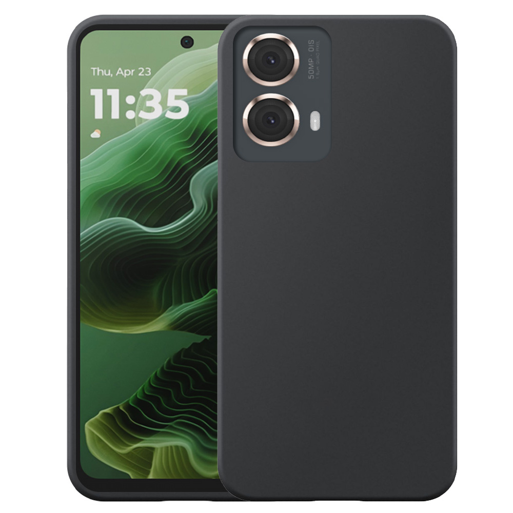 Motorola Moto G35 telefoonhoesje siliconen zwart