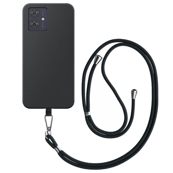 Motorola Moto G54-G54 Power-G64 telefoonhoesje siliconen zwart (2)_met afneembaar koord