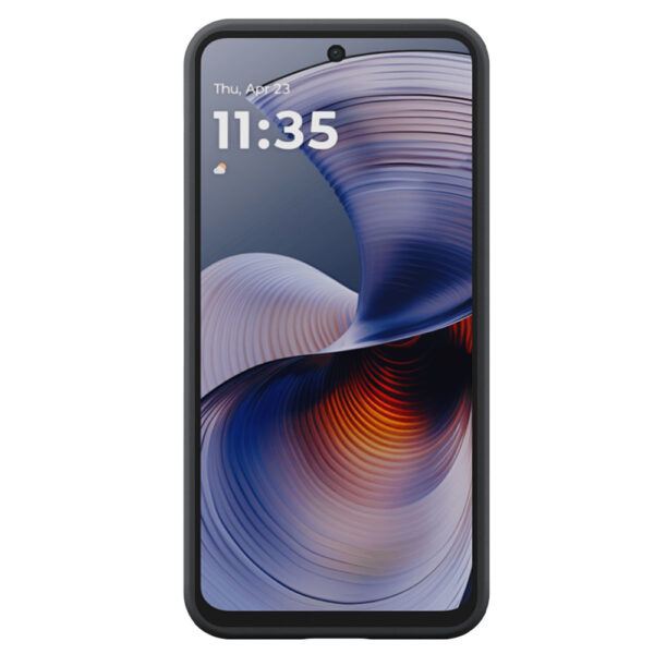 Motorola Moto G55 telefoonhoesje siliconen zwart (1)
