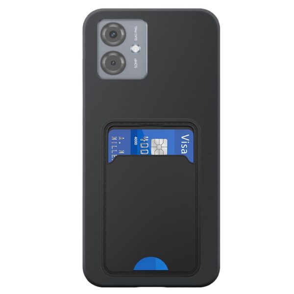 Motorola Moto G75 telefoonhoesje siliconen zwart (2)_met pasjeshouder zwart TPU (2)
