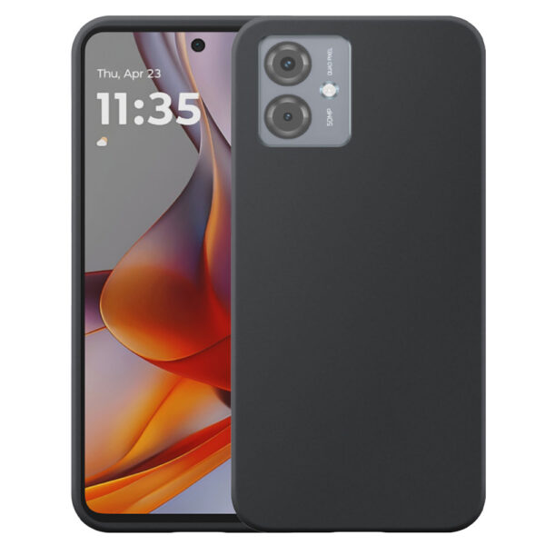 Motorola Moto G75 telefoonhoesje siliconen zwart