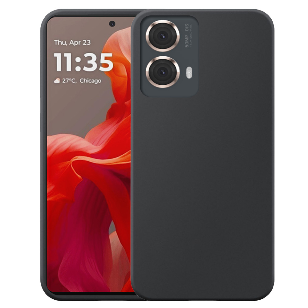 Motorola Moto G85 telefoonhoesje siliconen zwart