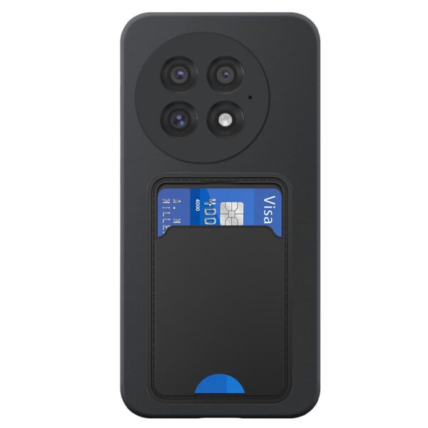 OnePlus 13 telefoonhoesje siliconen zwart (2)_met pasjeshouder zwart TPU (2)