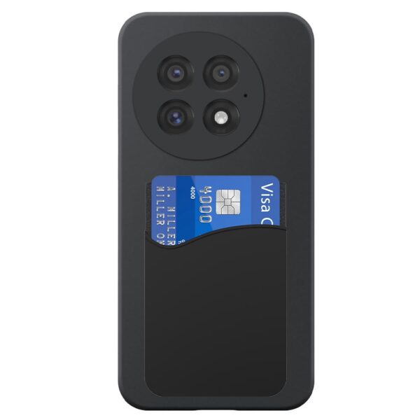 OnePlus 13 telefoonhoesje siliconen zwart (2)_met pasjeshouder zwart siliconen (2)