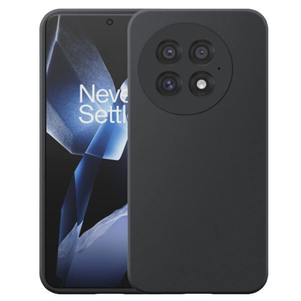 OnePlus 13 telefoonhoesje siliconen zwart