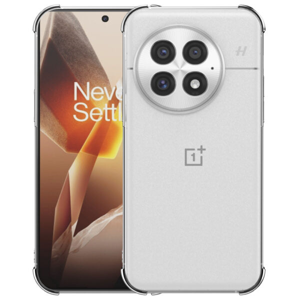 OnePlus 13 transparant telefoonhoesje met stootrand