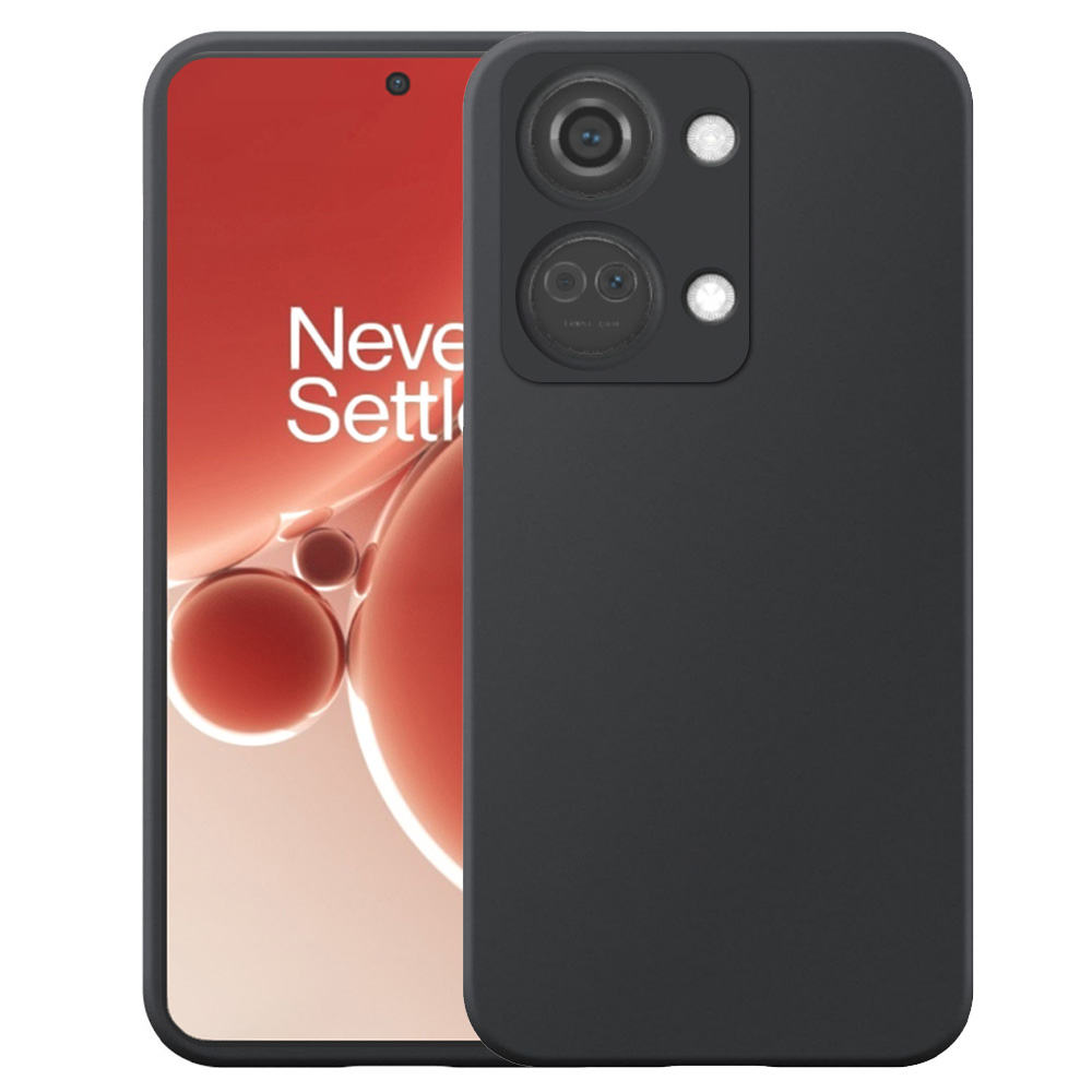 OnePlus NORD 3 telefoonhoesje siliconen zwart