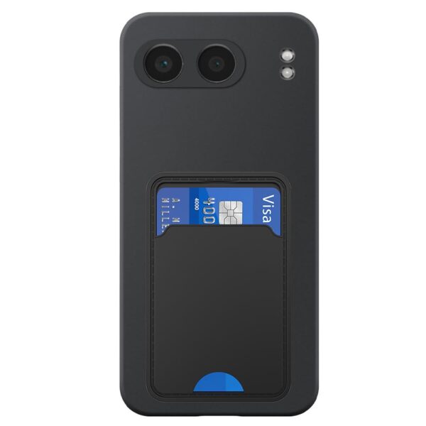 OnePlus NORD 4 telefoonhoesje siliconen zwart (2)_met pasjeshouder zwart TPU (2)