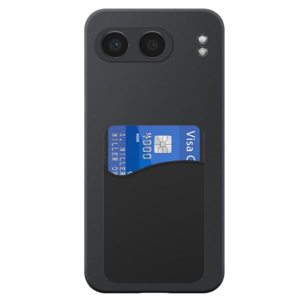 OnePlus NORD 4 telefoonhoesje siliconen zwart (2)_met pasjeshouder zwart siliconen (2)