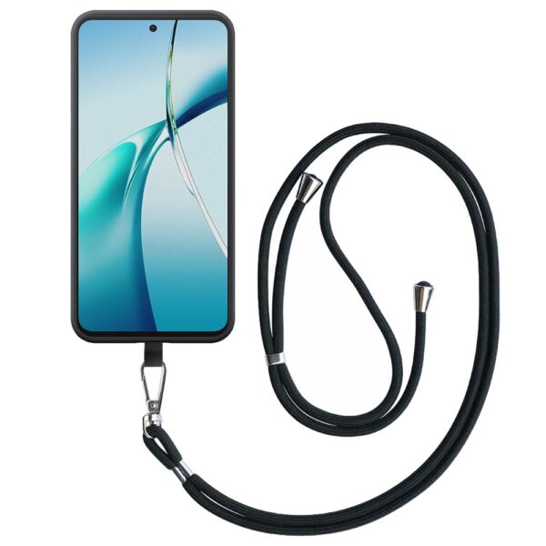 OnePlus NORD CE4 LITE telefoonhoesje siliconen zwart (1)_met afneembaar koord