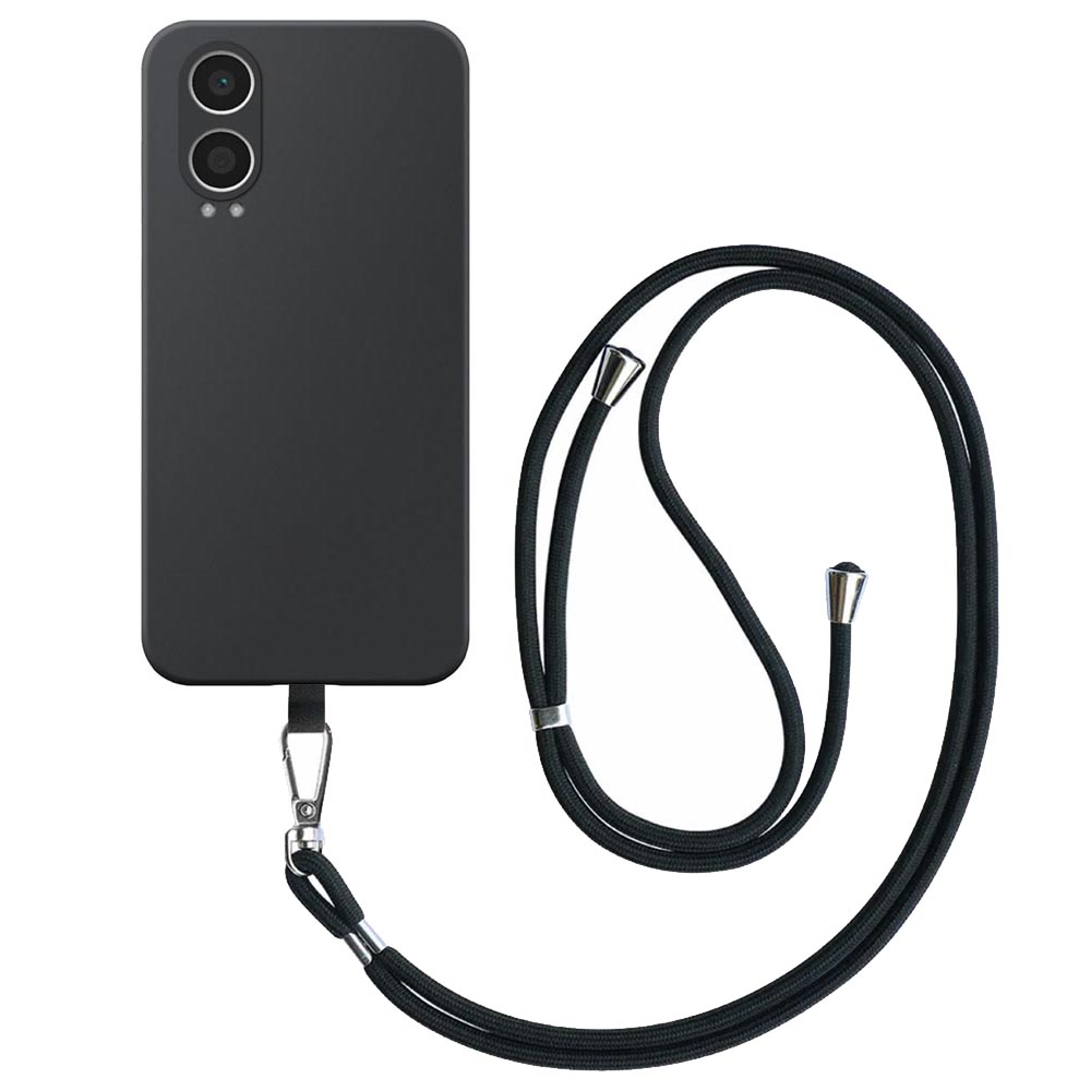 OnePlus NORD CE4 LITE telefoonhoesje siliconen zwart (2)_met afneembaar koord