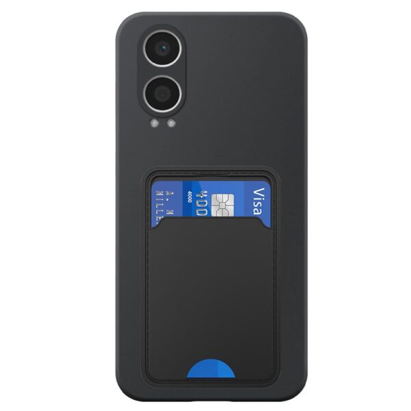 OnePlus NORD CE4 LITE telefoonhoesje siliconen zwart (2)_met pasjeshouder zwart TPU (2)