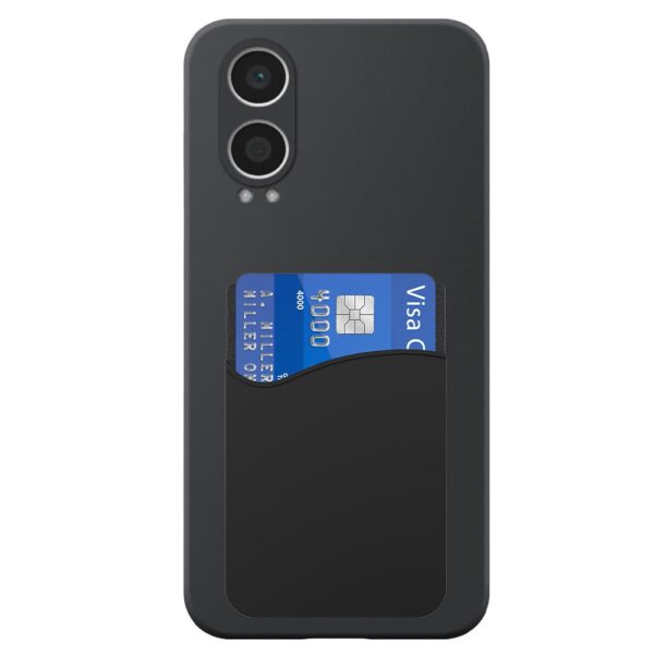OnePlus NORD CE4 LITE telefoonhoesje siliconen zwart (2)_met pasjeshouder zwart siliconen (2)