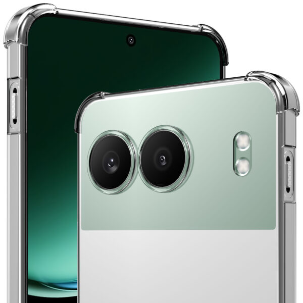 OnePlus Nord 4 telefoonhoesje transparant met stootrand (3)