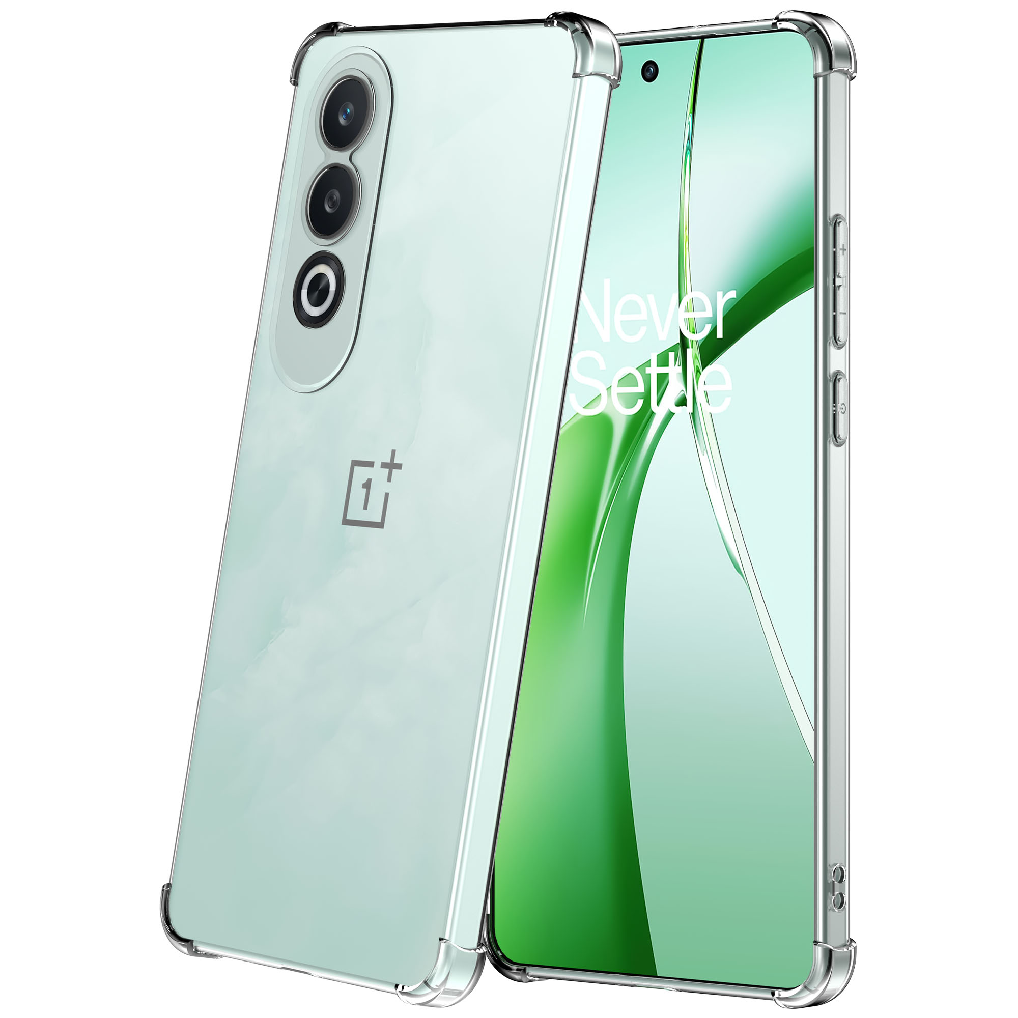 OnePlus Nord CE4 telefoonhoesje transparant met stootrand (1)