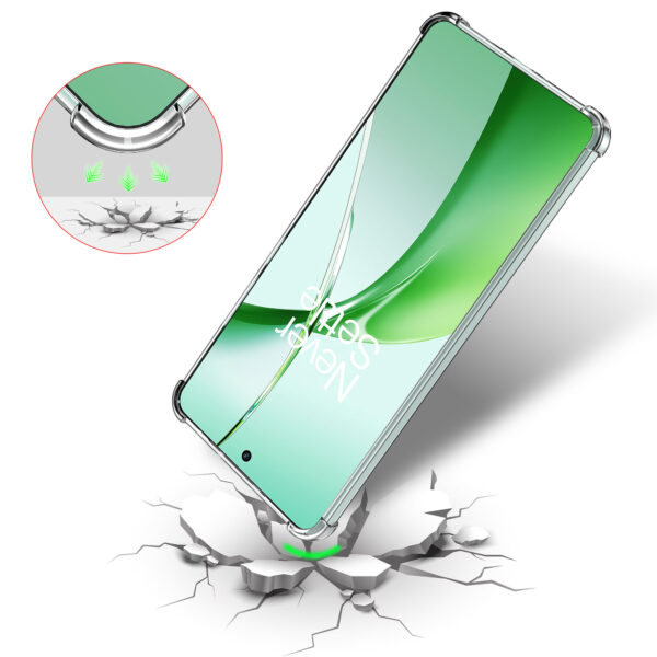 OnePlus Nord CE4 telefoonhoesje transparant met stootrand (7)