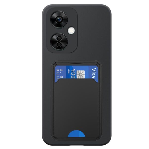 OnePlus Nord N30 telefoonhoesje siliconen zwart (2)_met pasjeshouder zwart TPU (2)