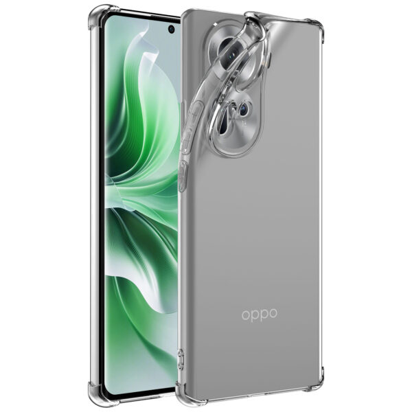 Oppo Reno 11 telefoonhoesje transparant met stootrand (2)