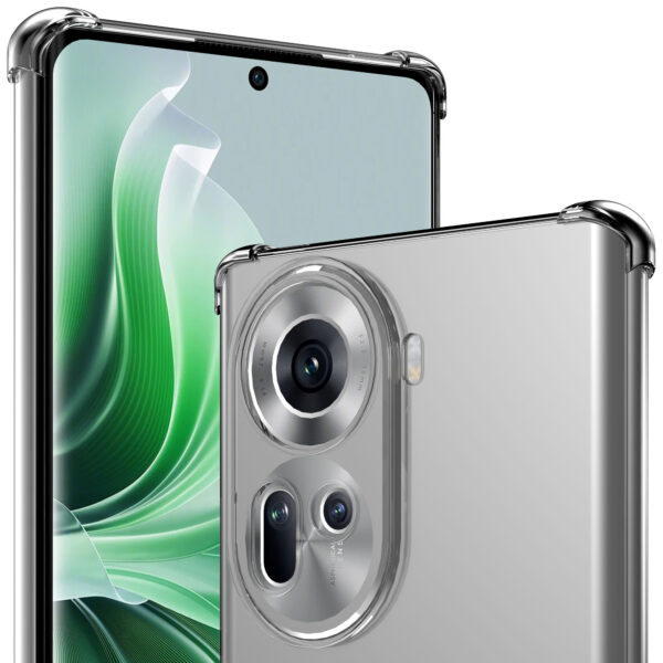 Oppo Reno 11 telefoonhoesje transparant met stootrand (3)
