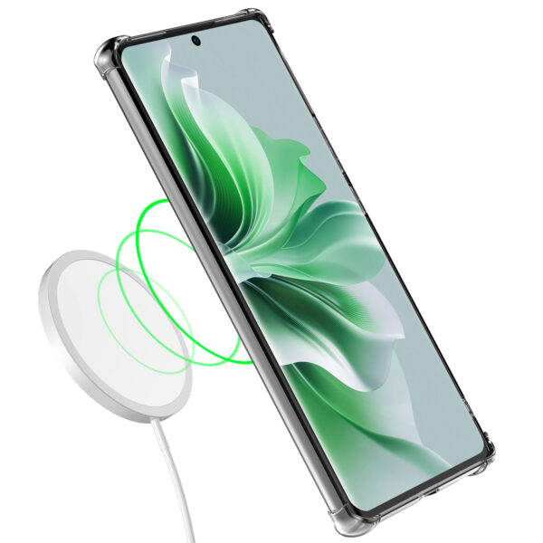 Oppo Reno 11 telefoonhoesje transparant met stootrand (4)