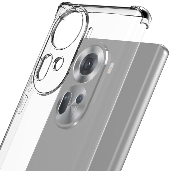 Oppo Reno 11 telefoonhoesje transparant met stootrand (6)