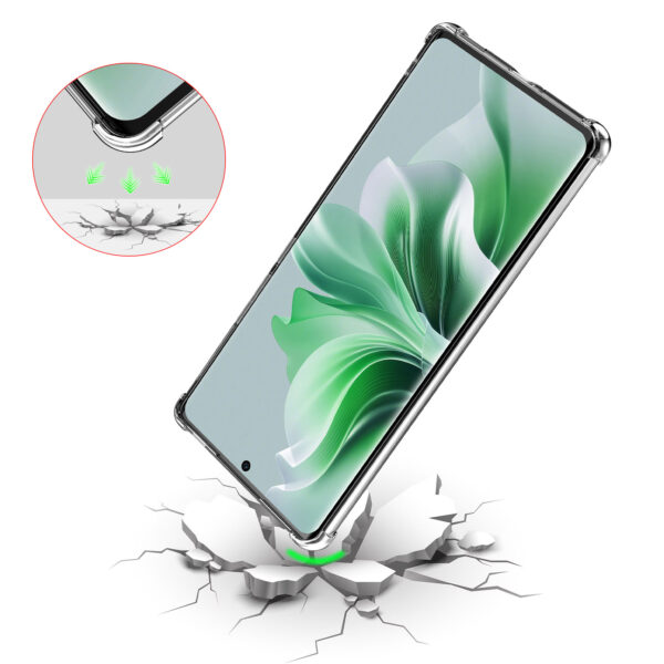 Oppo Reno 11 telefoonhoesje transparant met stootrand (7)