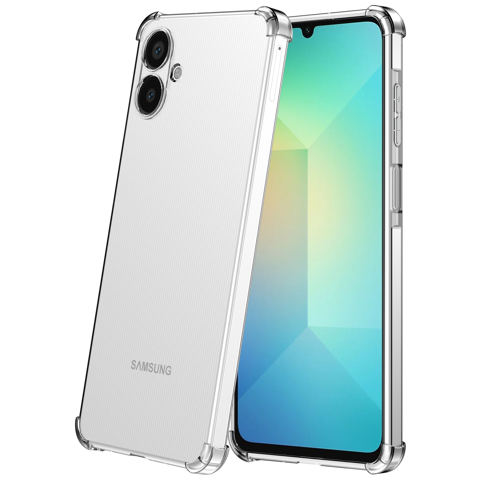 Samsung Galaxy A06 Telefoonhoesje Transparant met Bumper (2)