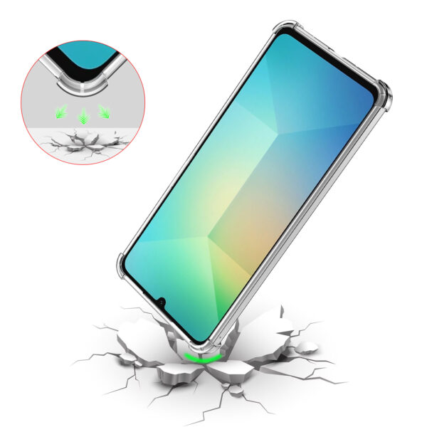 Samsung Galaxy A06 Telefoonhoesje Transparant met Bumper (7)