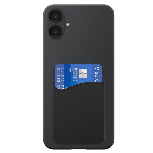 Samsung Galaxy A06 telefoonhoesje siliconen zwart (2)_met pasjeshouder zwart siliconen (2)