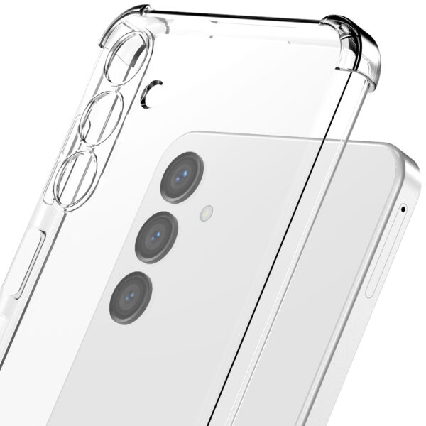 Samsung Galaxy A16 siliconen telefoonhoesje met stootrand transparant (6)