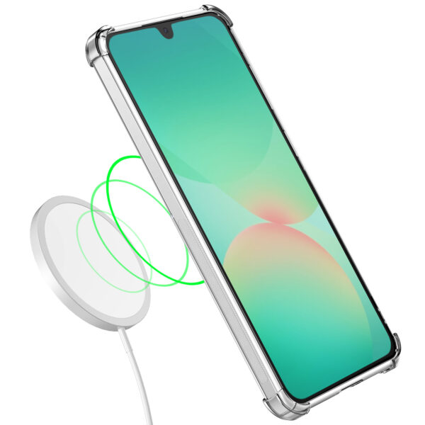 Samsung Galaxy A26 telefoonhoesje met pasjeshouder en stootrand transparant (3)