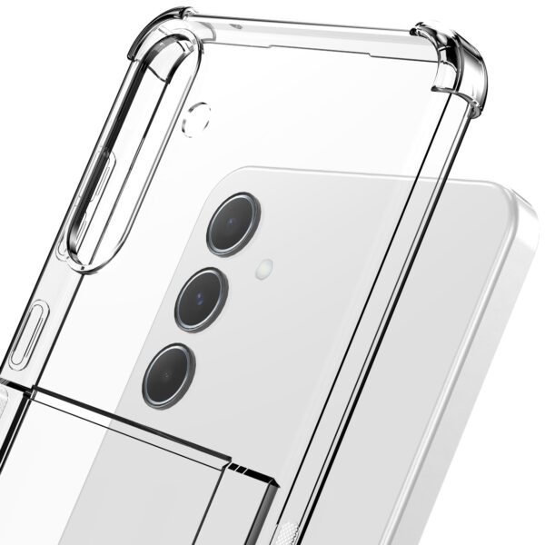 Samsung Galaxy A26 telefoonhoesje met pasjeshouder en stootrand transparant (4)