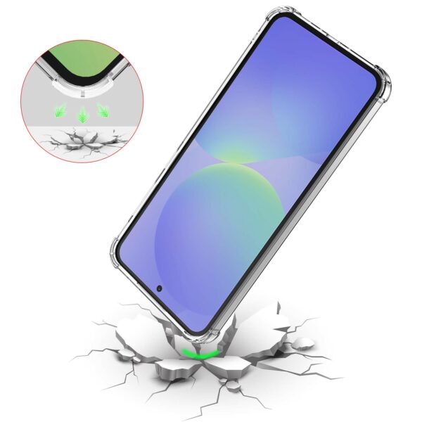 Samsung Galaxy A36_Telefoonhoesje transparant met stootrand Smartphonica (7)