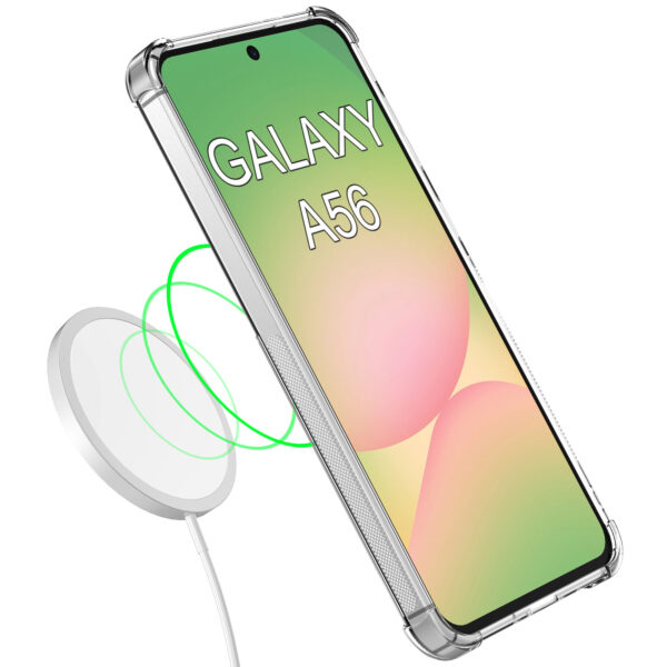 Samsung Galaxy A56 telefoonhoesje met pasjeshouder transparant (3)