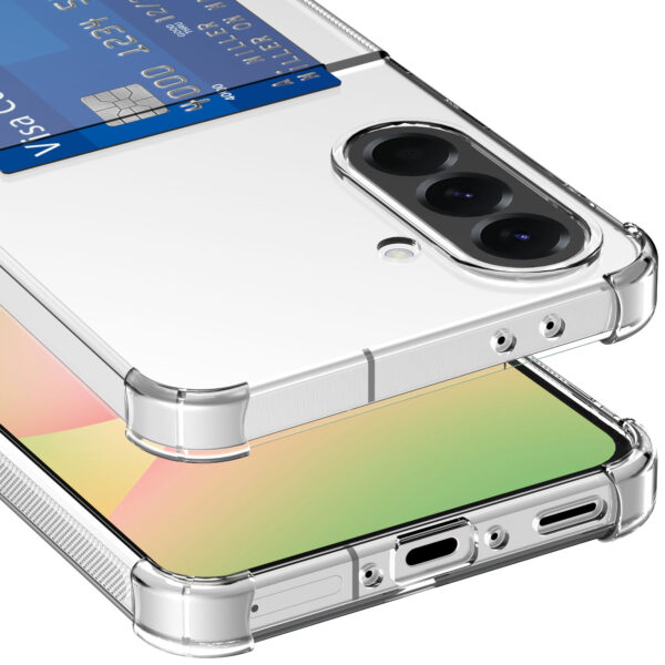Samsung Galaxy A56 telefoonhoesje met pasjeshouder transparant (6)